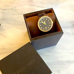 Michael Kors tortoise shell watch